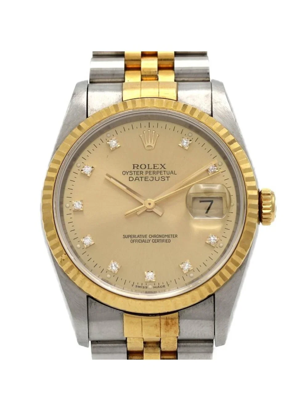 Rolex Datejust Stainless Steel Yellow Gold Automatic